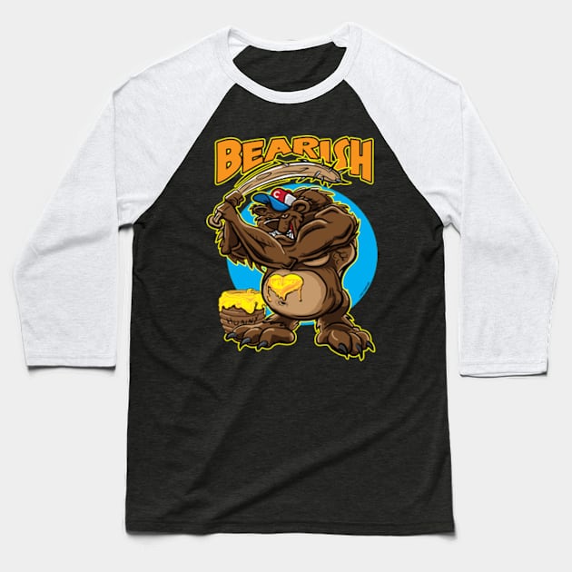 Bearish Bear with a baseball bat Baseball T-Shirt by eShirtLabs